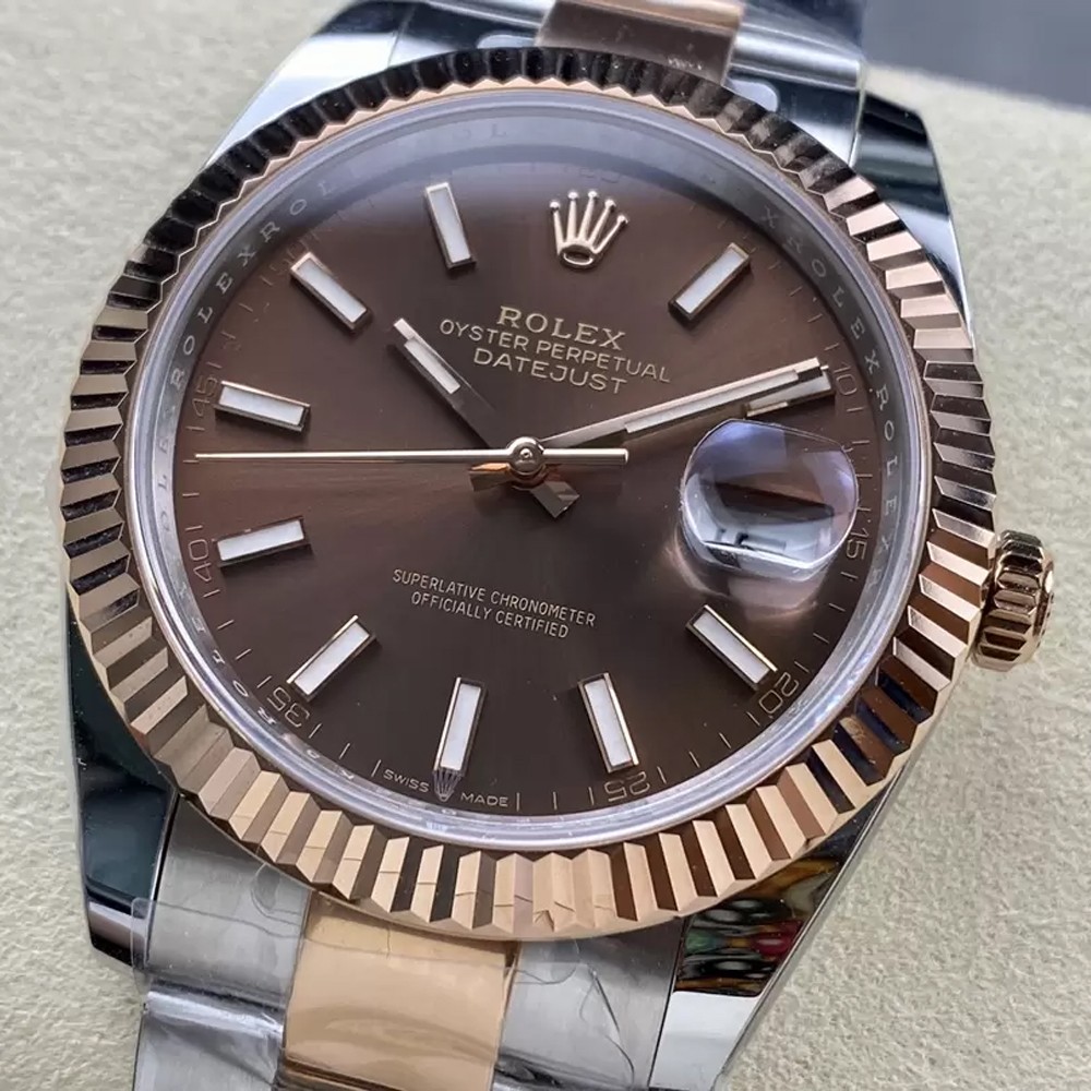 ARF공장 롤렉스 데이저스트 초코 다이얼 바인덱스 RG 콤비 오이스터 41mm 126331