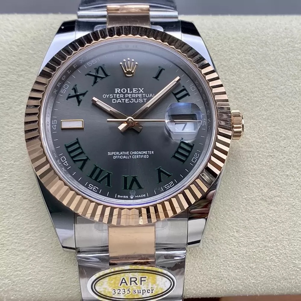 ARF공장 롤렉스 데이저스트 윔블던 그레이 로만 다이얼 RG 콤비 오이스터 41mm 126331