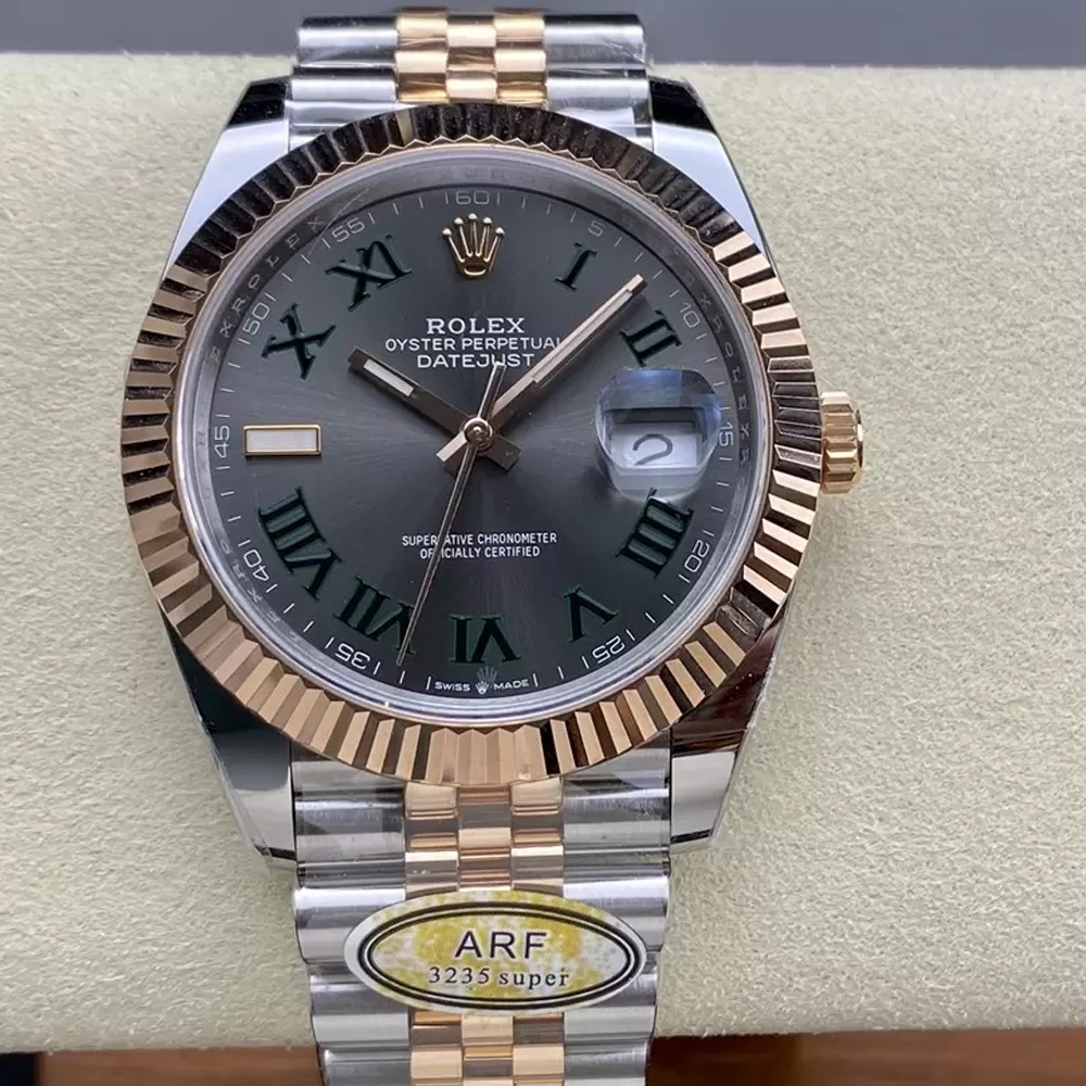 ARF공장 롤렉스 데이저스트 윔블던 그레이 로만 다이얼 RG 콤비 쥬빌레 41mm 126331