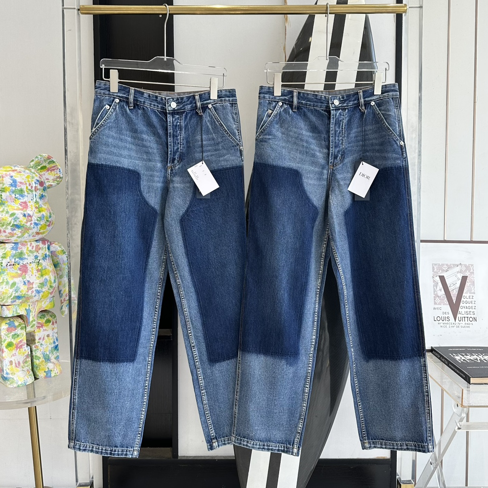 디올 24SS 데님 스트레이트 팬츠