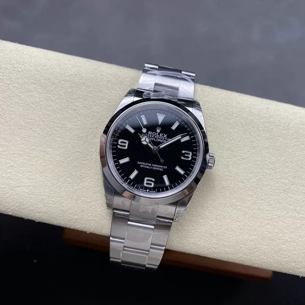 VS공장 롤렉스 익스플로러 검판 다이얼 SS 브레이슬릿 36mm 124270