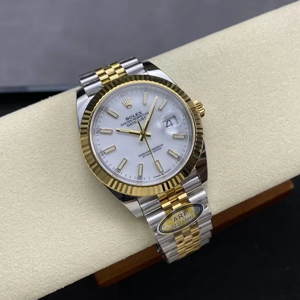 ARF공장 롤렉스 데이저스트 화이트 다이얼 바인덱스 YG 콤비 쥬빌레 41mm (텅스텐 헤비 버전) 126333