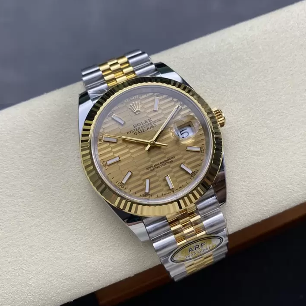 ARF공장 롤렉스 데이저스트 옐로우골드 텍스처 다이얼 YG 콤비 쥬빌레 41mm 126333