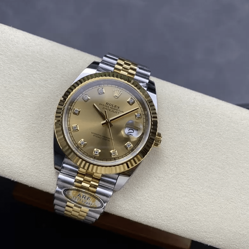 ARF공장 롤렉스 데이저스트 옐로우골드 다이얼 10P 다이아 YG 콤비 쥬빌레 41mm 126333