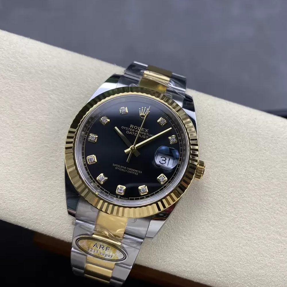 ARF공장 롤렉스 데이저스트 검판 다이얼 10P 다이아 YG 콤비 오이스터 41mm 126333
