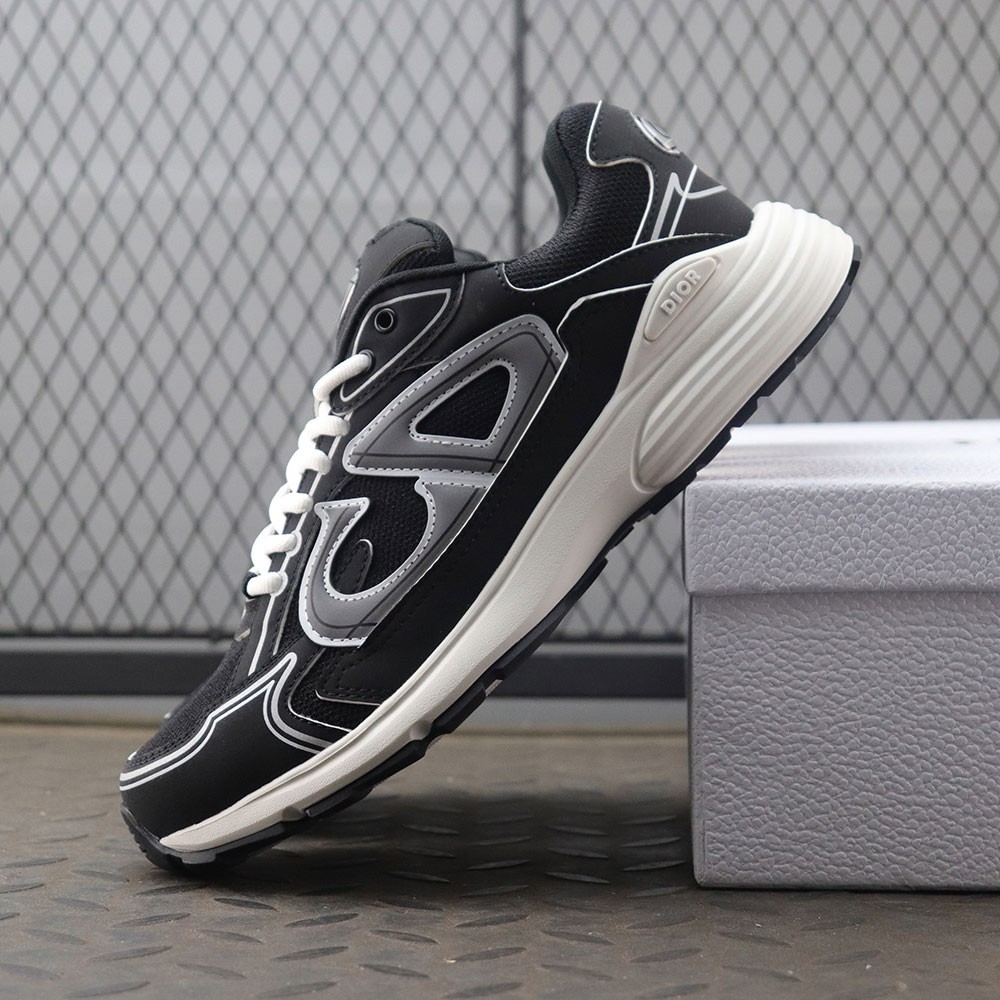 디올 B30 스니커즈 블랙 메시 & 테크니컬 패브릭