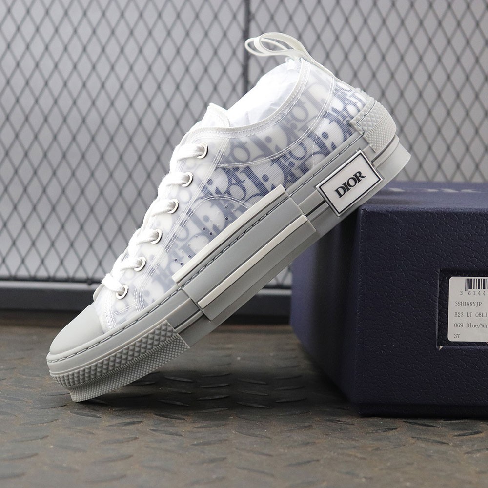 디올 B23 로우탑 스니커즈 네이비 블루