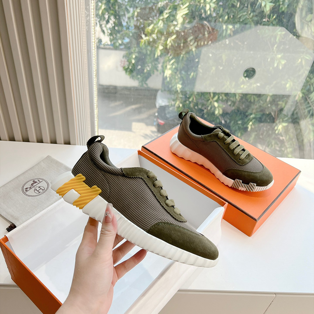 GD공장 에르메스 바운싱 스니커즈 브라운 옐로우