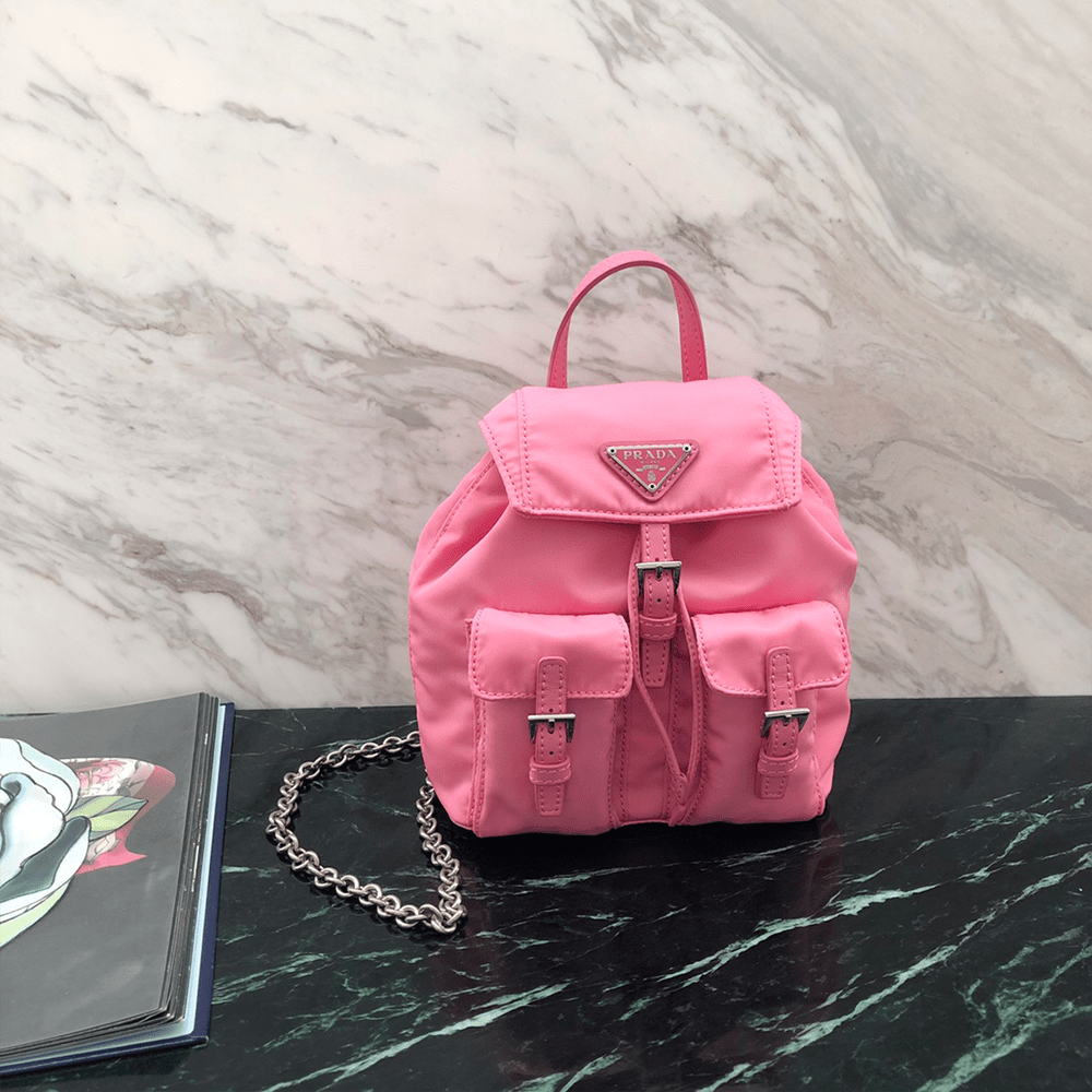 프라다 벨라 미니 크로스 바디 백 핑크 1BH029