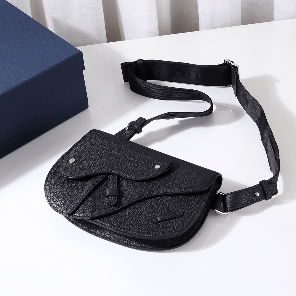 디올 새들 트윈 백 블랙