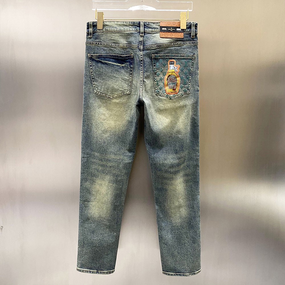 루이비통 24FW 락 로고 데님 팬츠