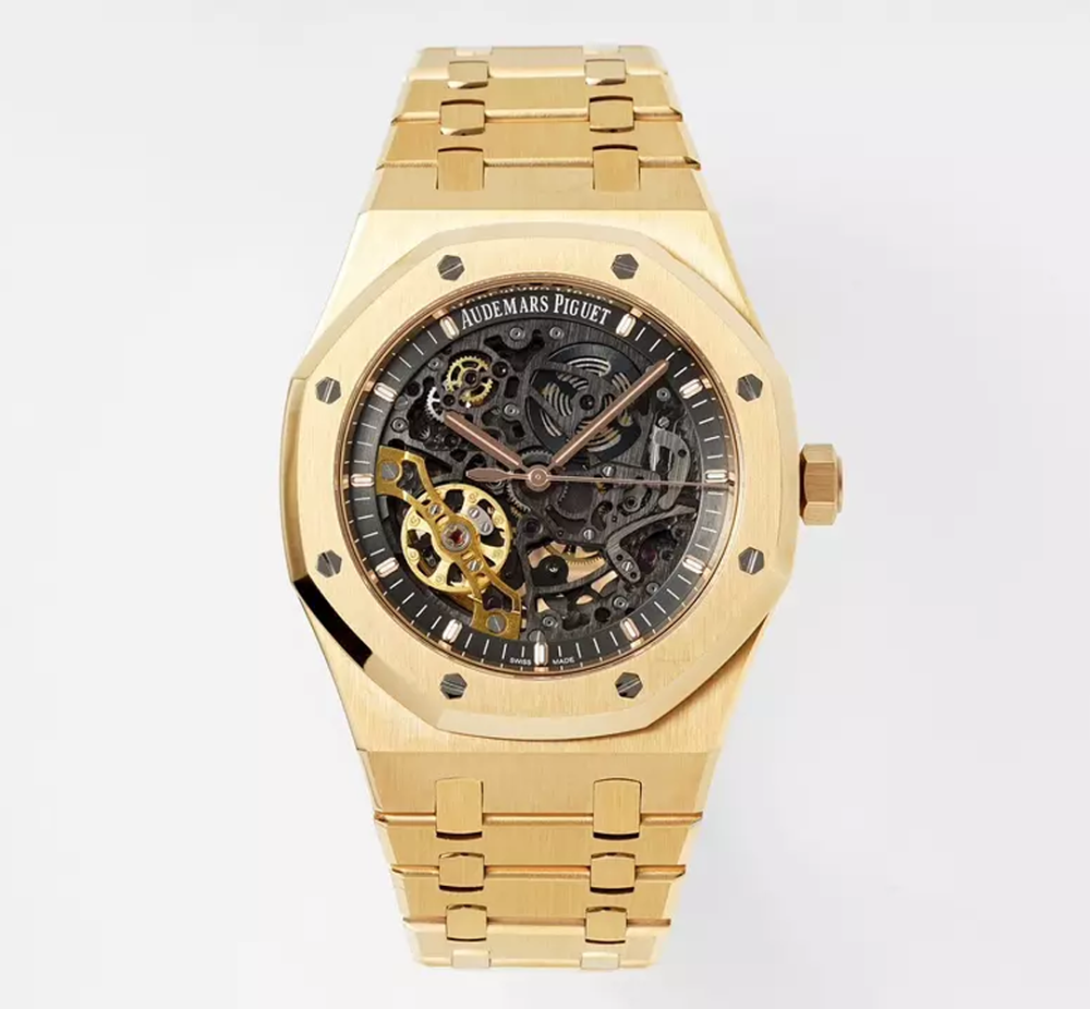 ZF공장 오데마피게 로얄오크 스켈레톤 다이얼 로즈골드 금통 41mm 15407OR