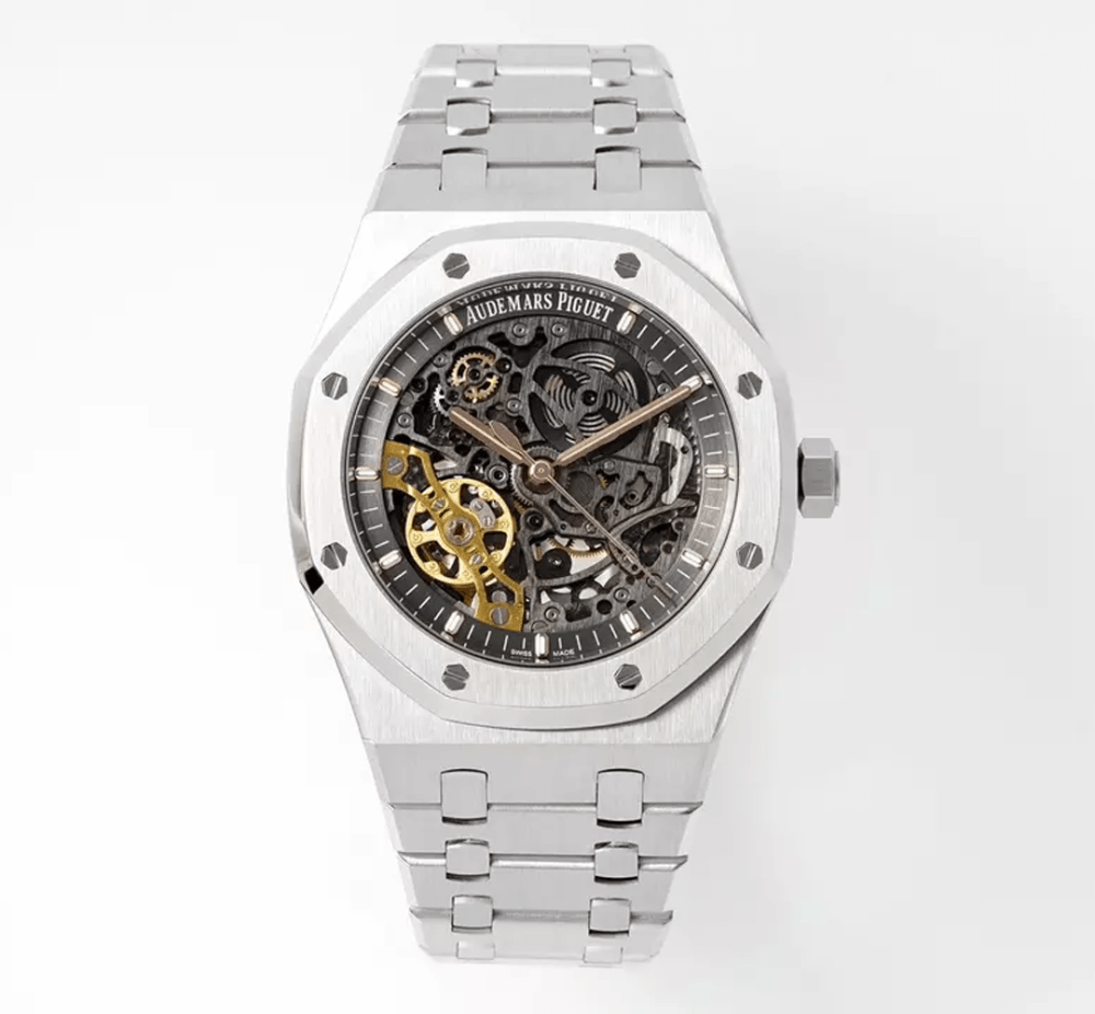 ZF공장 오데마피게 로얄오크 스켈레톤 다이얼 스틸 SS 브레이슬릿 41mm 15407ST