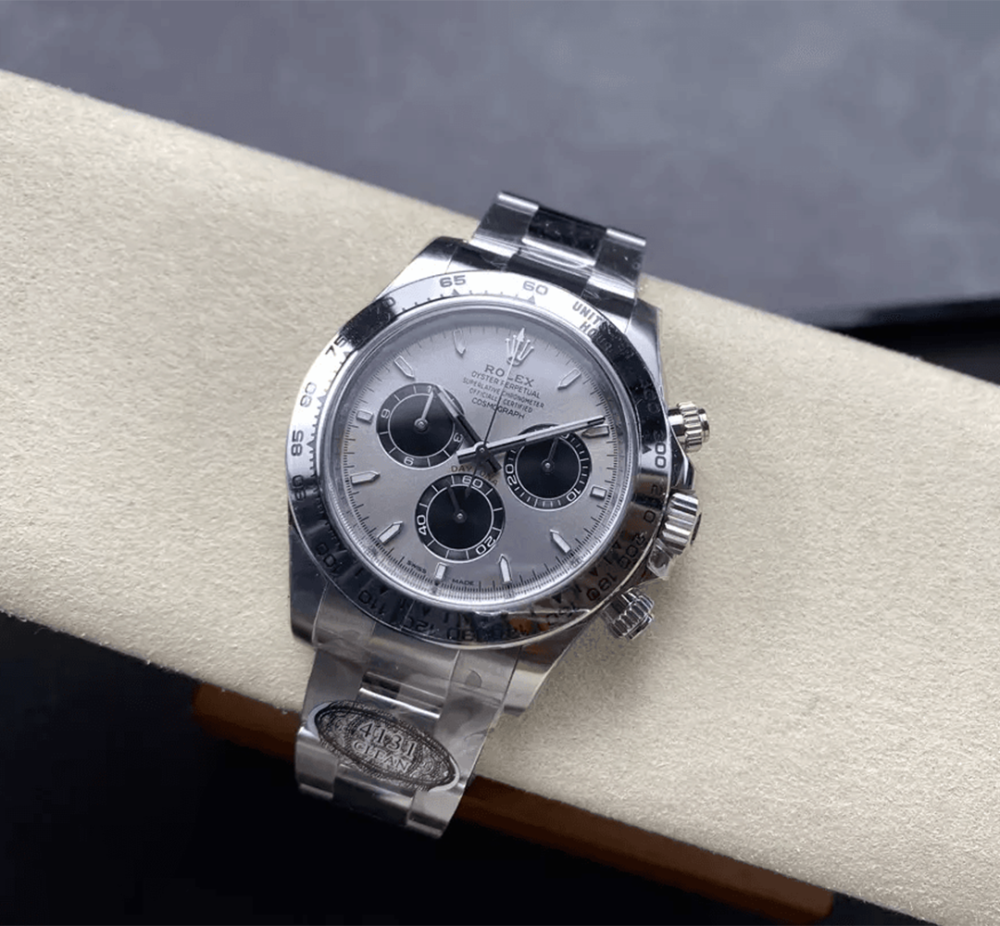 클린공장 롤렉스 데이토나 크로노그래프 그레이 다이얼 바인덱스 SS 브레이슬릿 40mm 126509