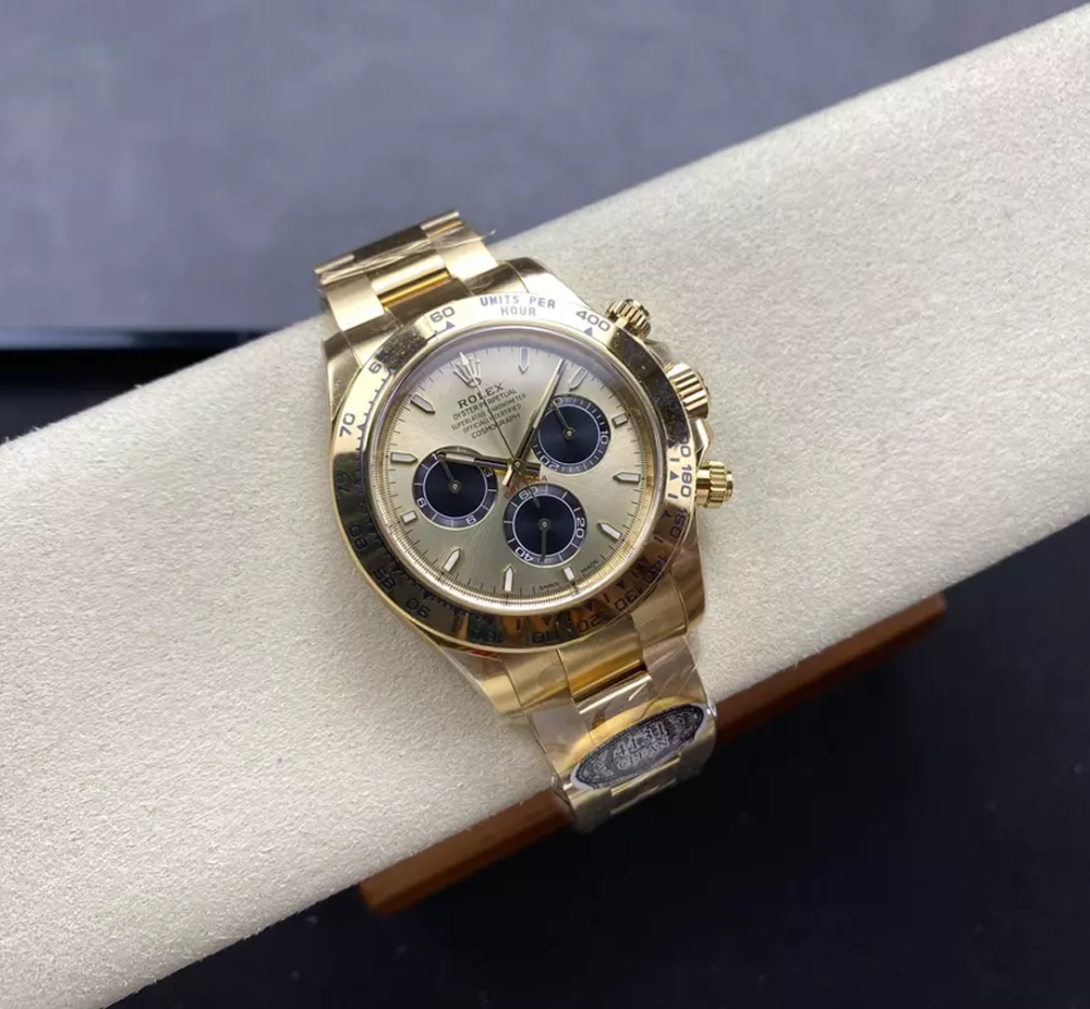 클린공장 롤렉스 데이토나 크로노그래프 골드 다이얼 바인덱스 YG 금통 40mm 126508