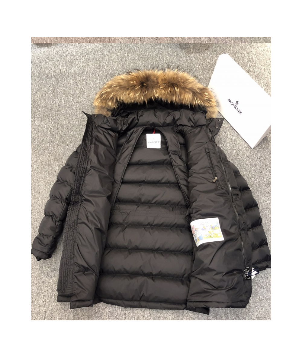 몽클레어 클루니 패딩 (100%리얼 코요테퍼) (남성용)블랙