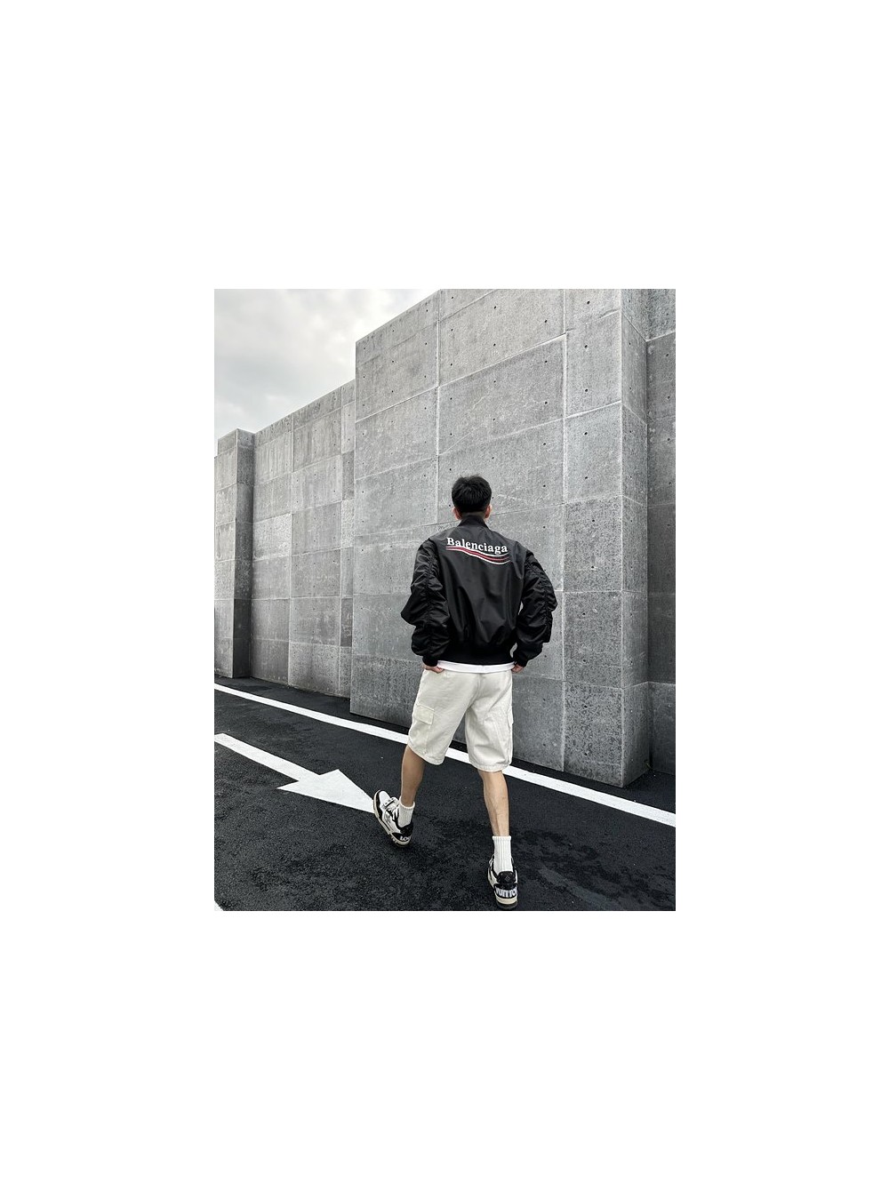 발렌시아가 웨이브로고 ma-1 자켓 (남성용)