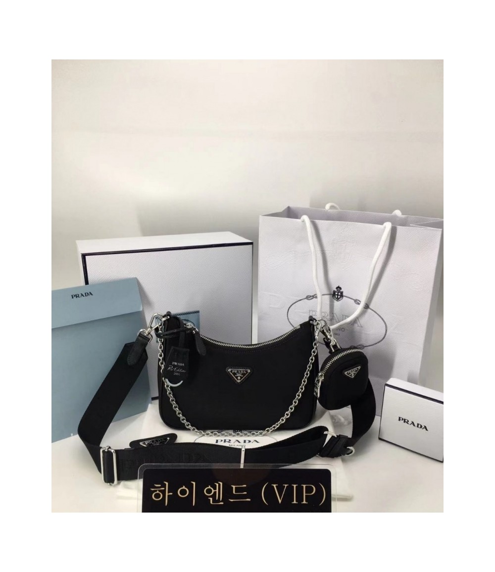 프라다 리에디션 나일론 테수토 호보백