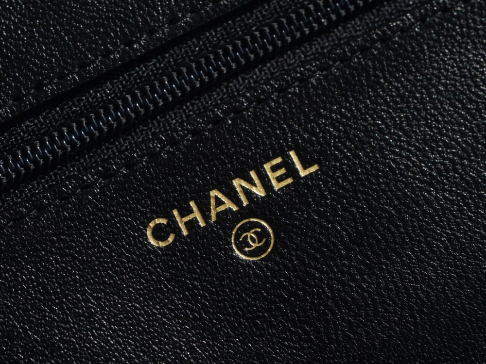 팬더샵 샤넬 19 WOC 턴락 램스킨 블랙 은장