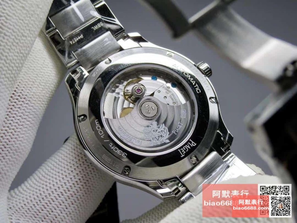 MKS공장 피아제 POLO 데이트 블루 다이얼 SS 브레이슬릿 42mm G0A41002