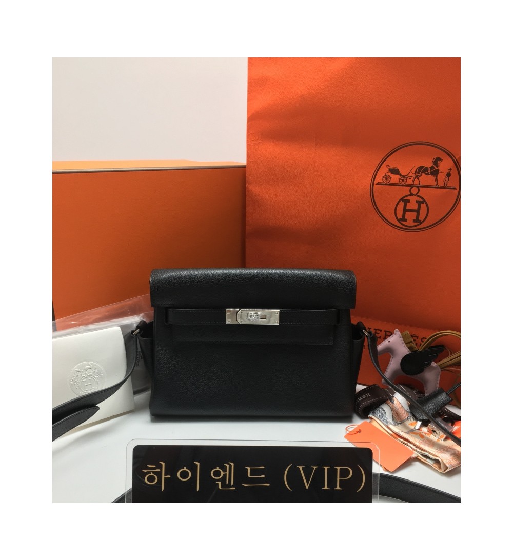 올수공 에르메스 켈리 메신저 24 실버 하드웨어