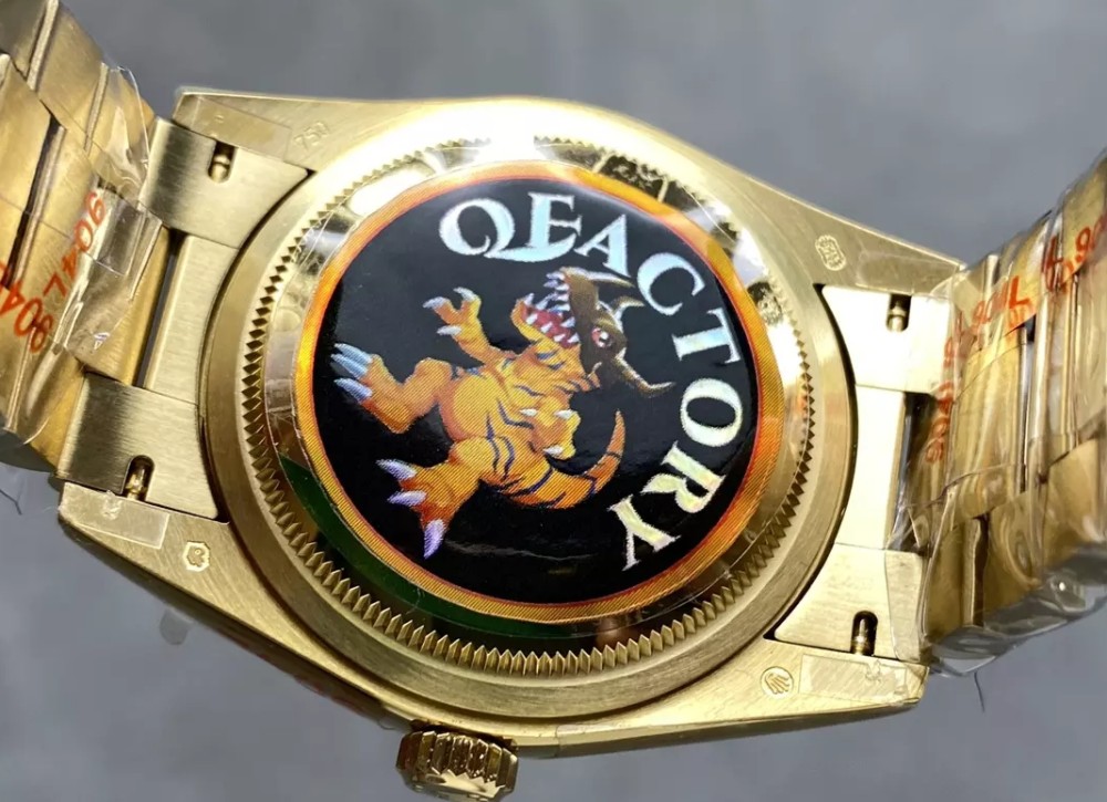 QF공장 V5 롤렉스 데이데이트 그린 로만 다이얼 옐로우 골드 금통 40mm 228238