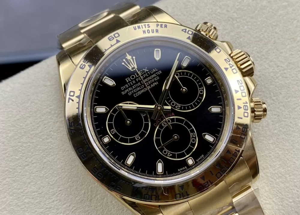 클린공장 롤렉스 데이토나 크로노그래프 블랙 다이얼 바인덱스 YG 금통 40mm 116508