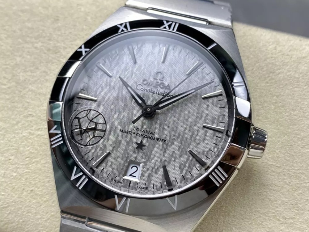 V+공장 오메가 컨스텔레이션 41mm 그레이 다이얼, SS 브레이슬릿