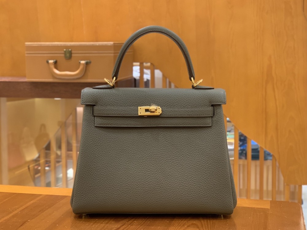 올수공 에르메스 켈리 25 토고 세이지 그린 실버 버클
