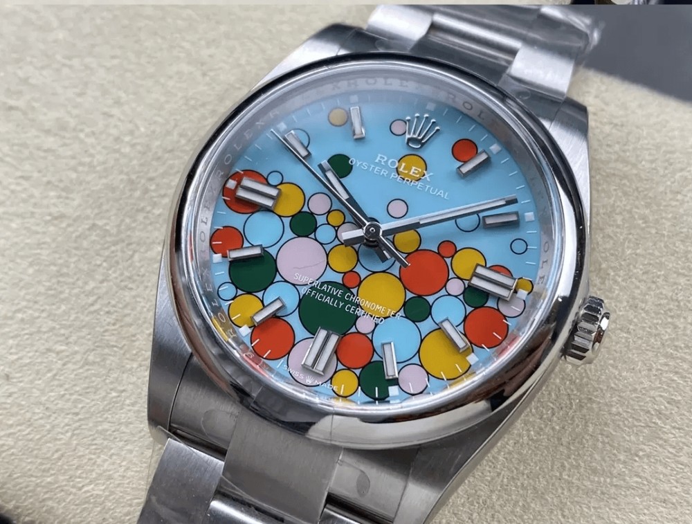 클린공장 롤렉스 오이스터 퍼페츄얼 셀러브레이션 버블 다이얼 바인덱스 SS 브레이슬릿 36mm 126000