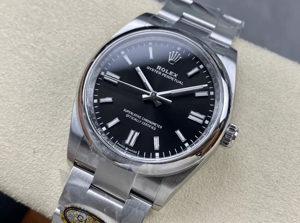 클린공장 롤렉스 오이스터 퍼페츄얼 검판 다이얼 바인덱스 SS 브레이슬릿 36mm 126000