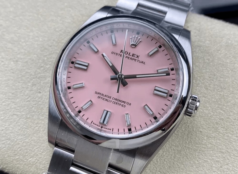 클린공장 롤렉스 오이스터 퍼페츄얼 핑크 다이얼 바인덱스 SS 브레이슬릿 36mm 126000