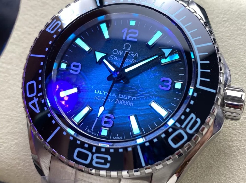 VR공장 오메가 시마스터 플래닛 오션 6000M 울트라딥 서머 블루 다이얼 SS 브레이슬릿