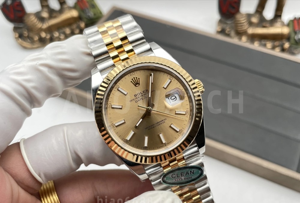 클린공장 롤렉스 데이저스트 옐로우 골드 다이얼 바인덱스 YG 콤비 쥬빌레 41mm 126333