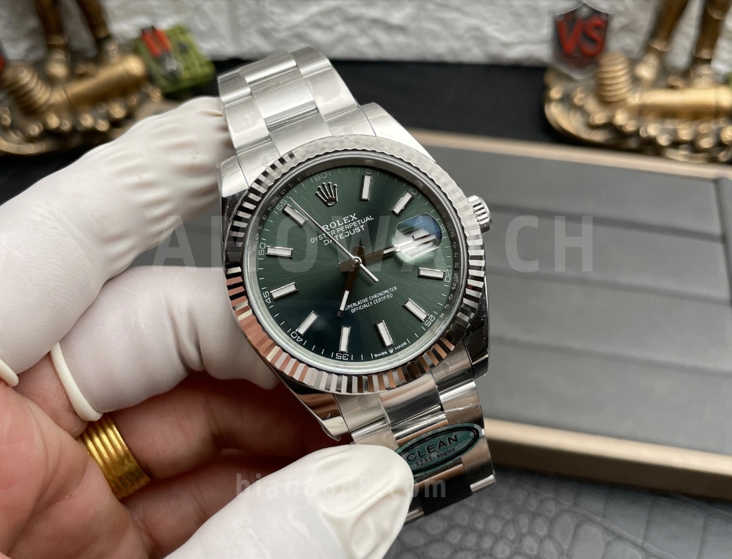 롤렉스 데이저스트 민트 그린 다이얼 바인덱스 오이스터 41mm 126334