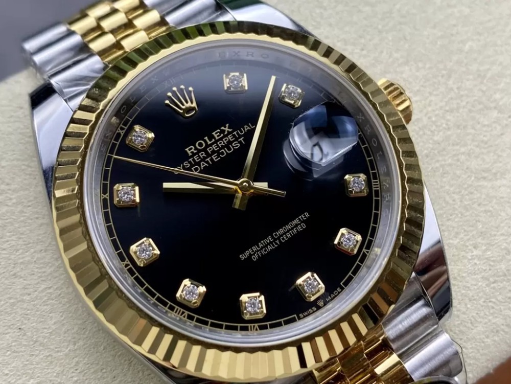 ARF공장 롤렉스 데이저스트 검판 다이얼 10P 다이아 YG 콤비 쥬빌레 41mm 126333-0006