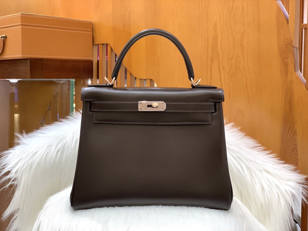 올수공 에르메스 켈리 28 토고 유광 초콜릿 골드 버클