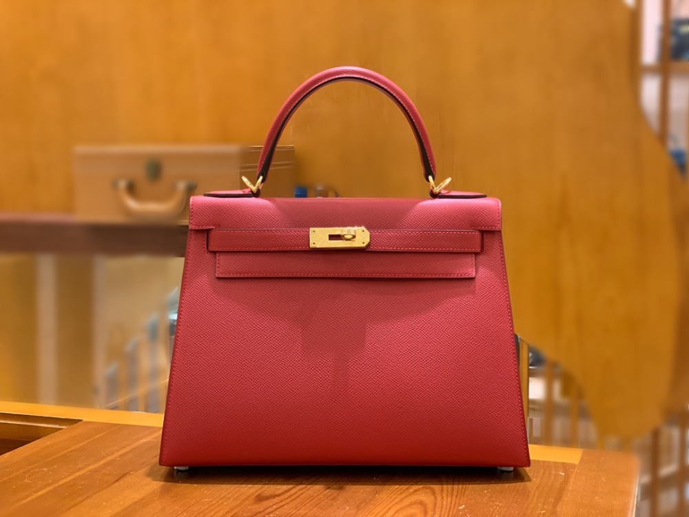 올수공 에르메스 켈리 28 엡송 플래그 레드 골드 버클