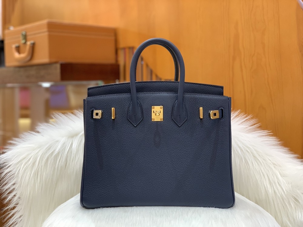 올수공 에르메스 버킨 25 토고 사파이어 블루 골드 버클