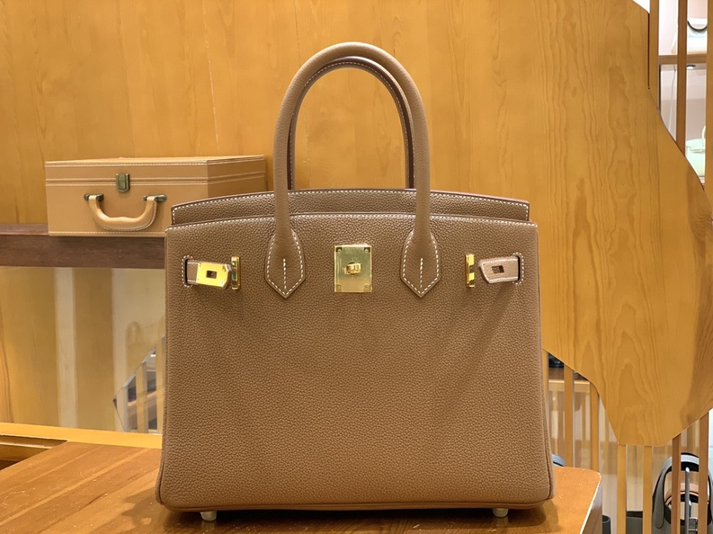 올수공 에르메스 버킨 30 토고 골드 브라운 골드 버클