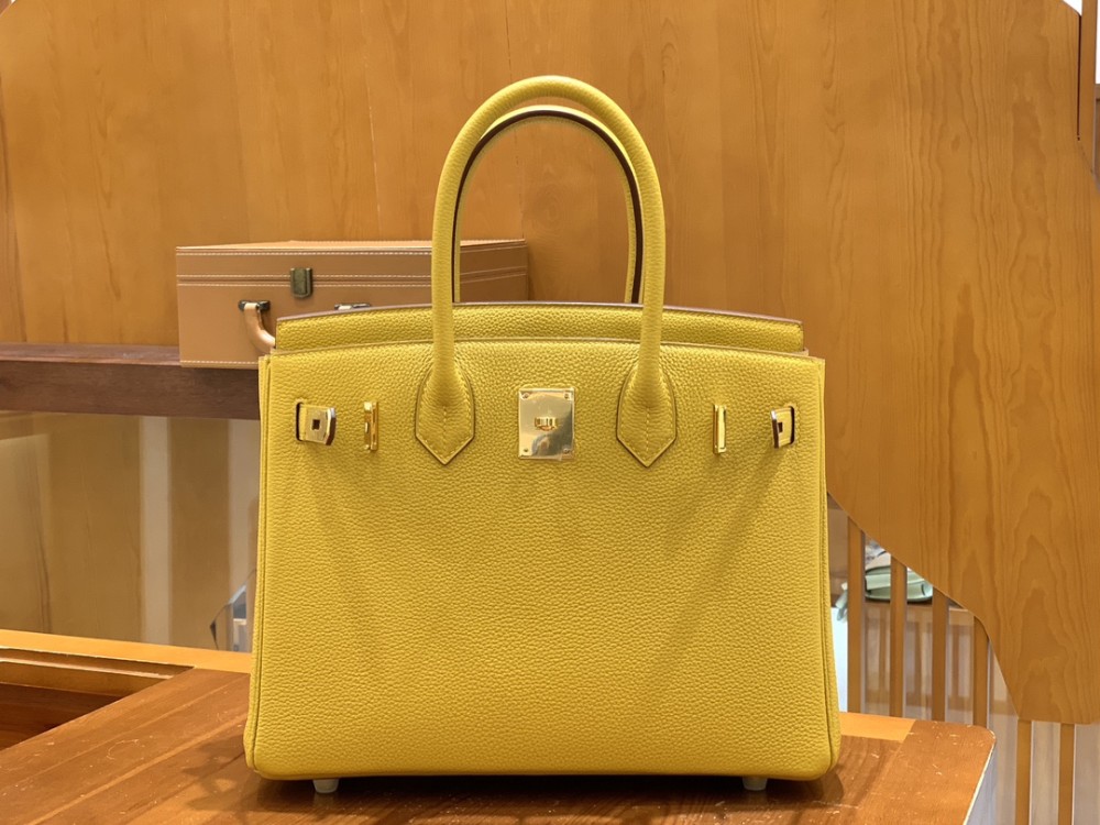 올수공 에르메스 버킨 30 토고 엠버 옐로우 골드 버클