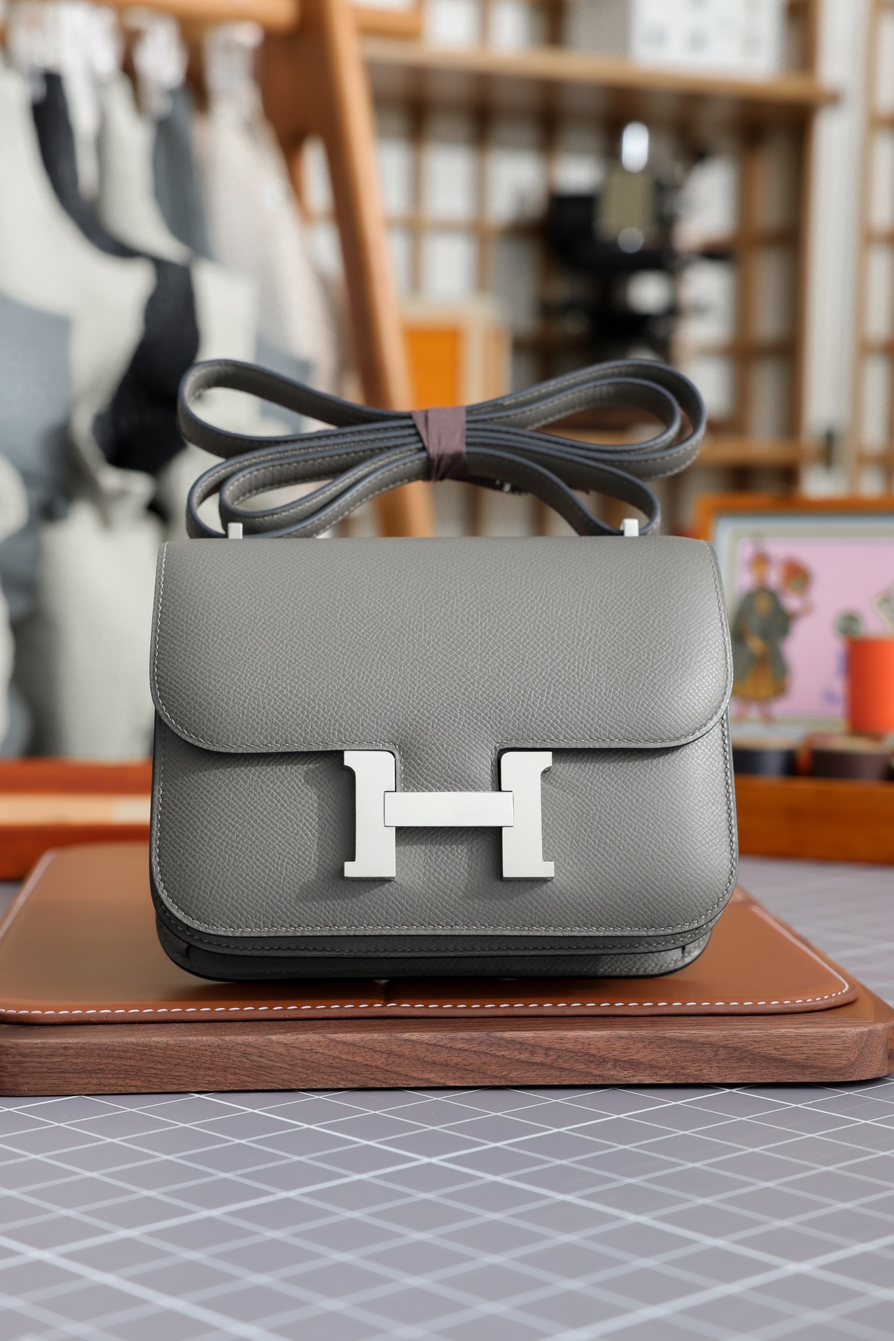 올수공 에르메스 콘스탄스 18 그레이 앱송 팔라듐 버클