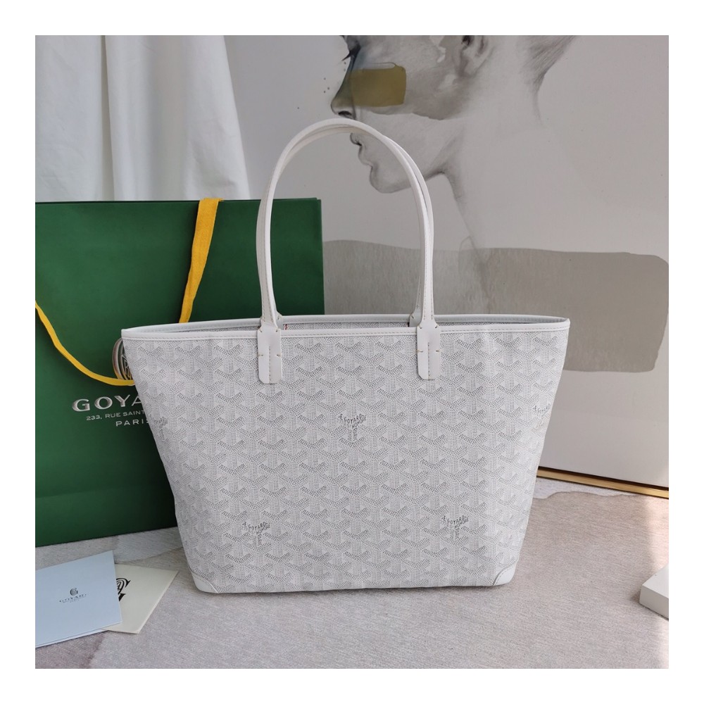 고야드 생루이 토트백 화이트