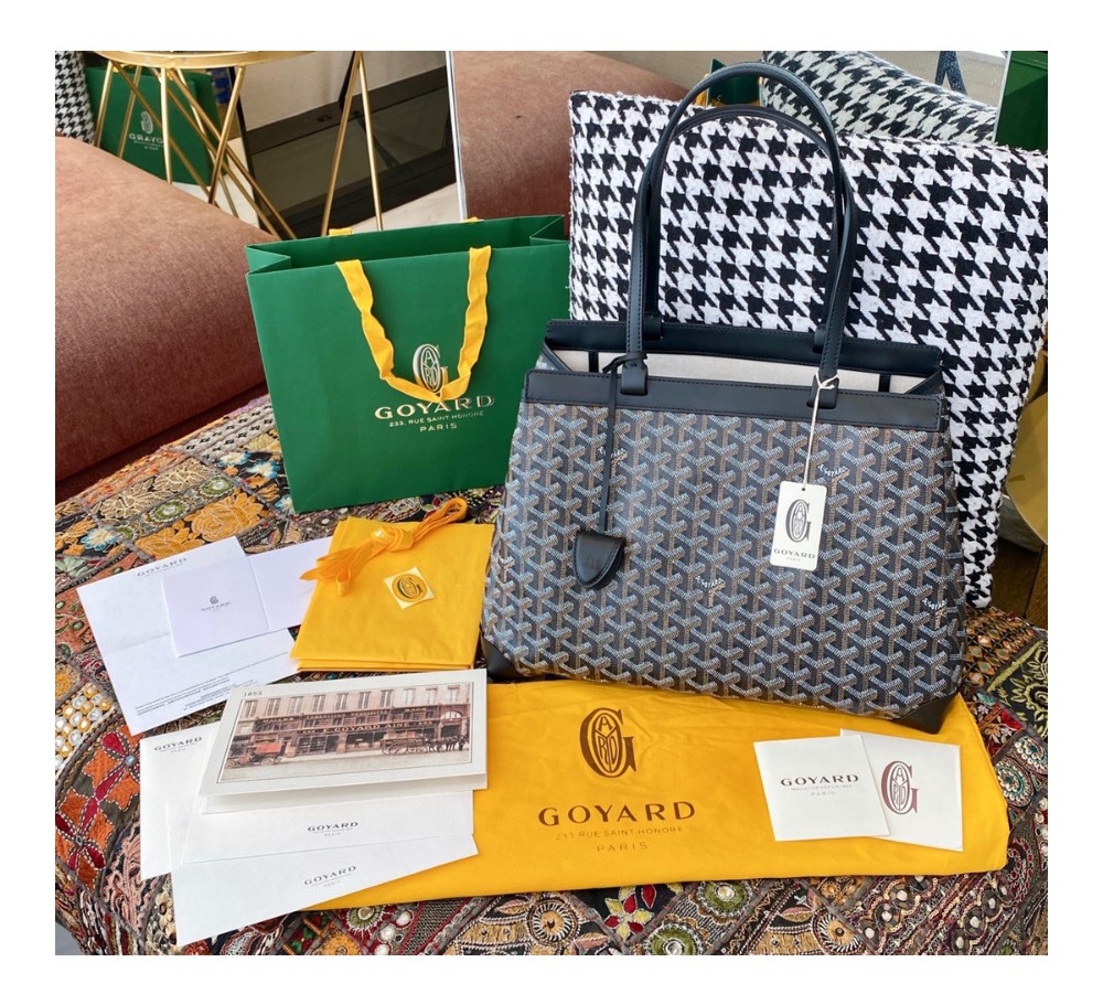 고야드 벨샤스 토트백 블랙