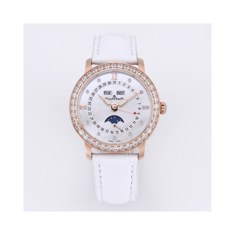 [premium] 블랑팡 레이디버드 퀀티엠 컴플릿 레더 스트랩 35mm 3663-2954-55B