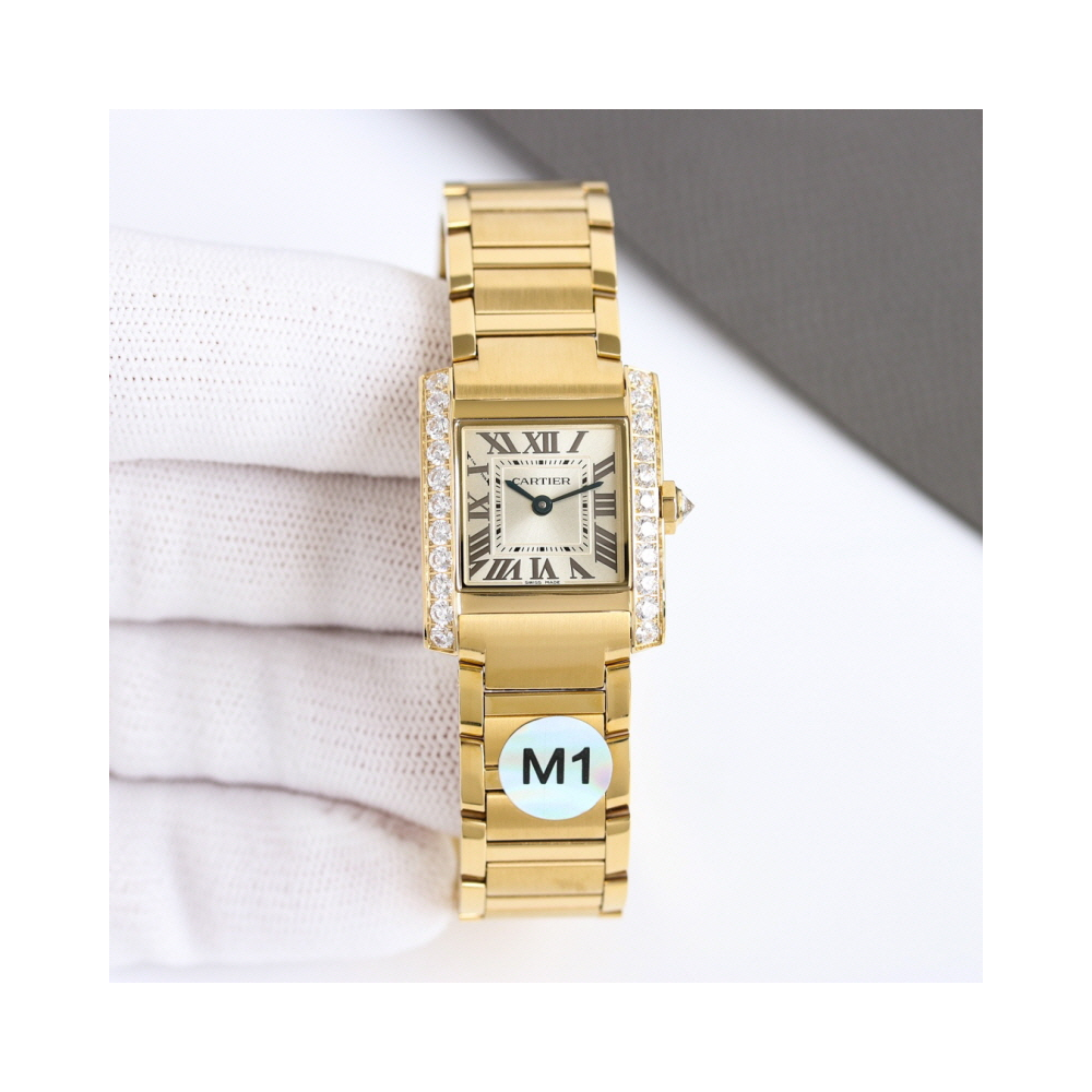 [premium] CARTIER 까르띠에 탱크 프랑세즈 워치 small 쿼츠 시계 WJTA0039