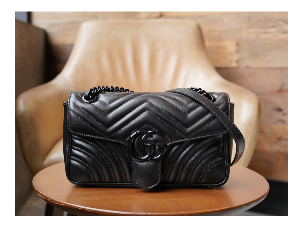 구찌 마몽 숄더백 블랙