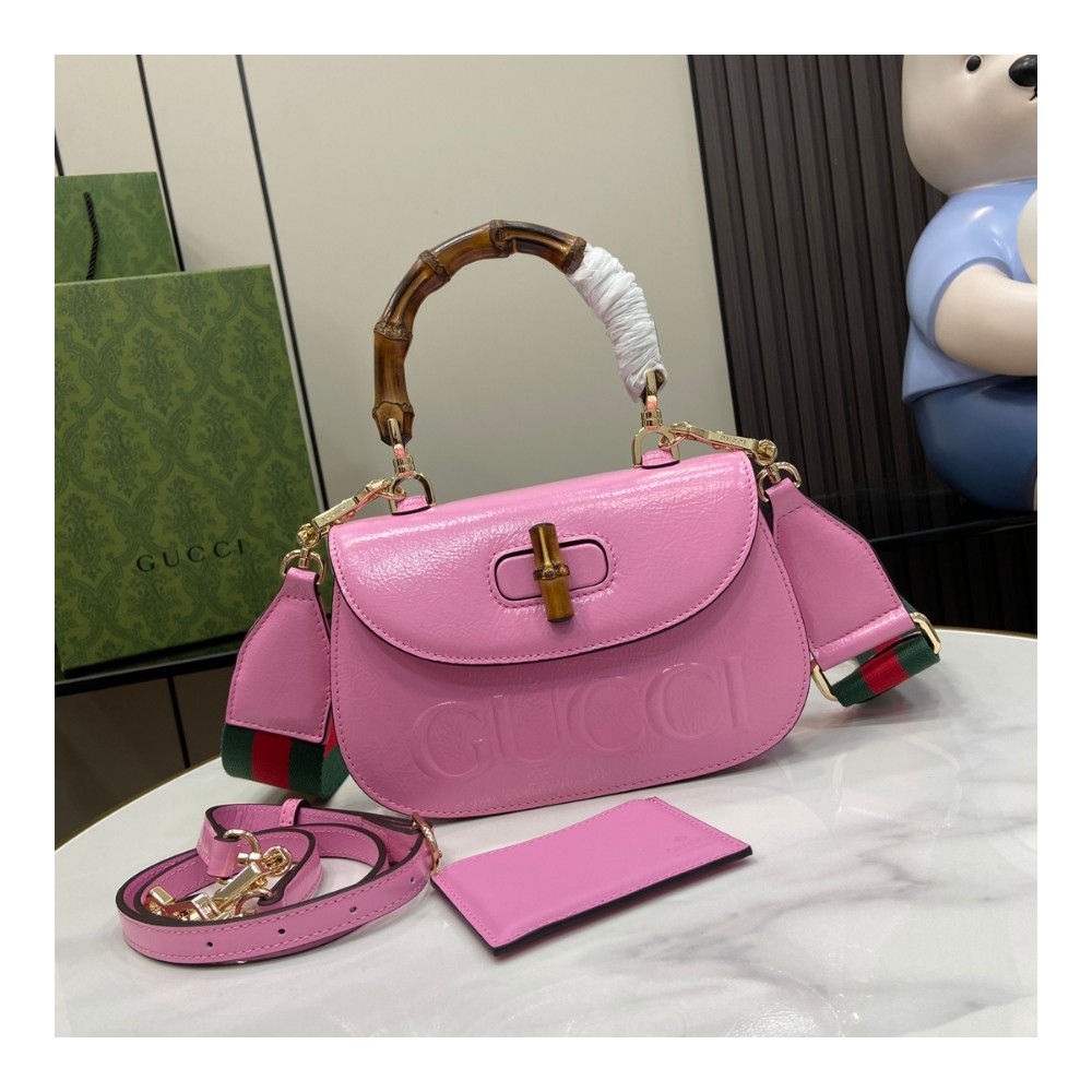 구찌 Gucci Bamboo 1947 스몰 여성용 크로스백 토트백 675797