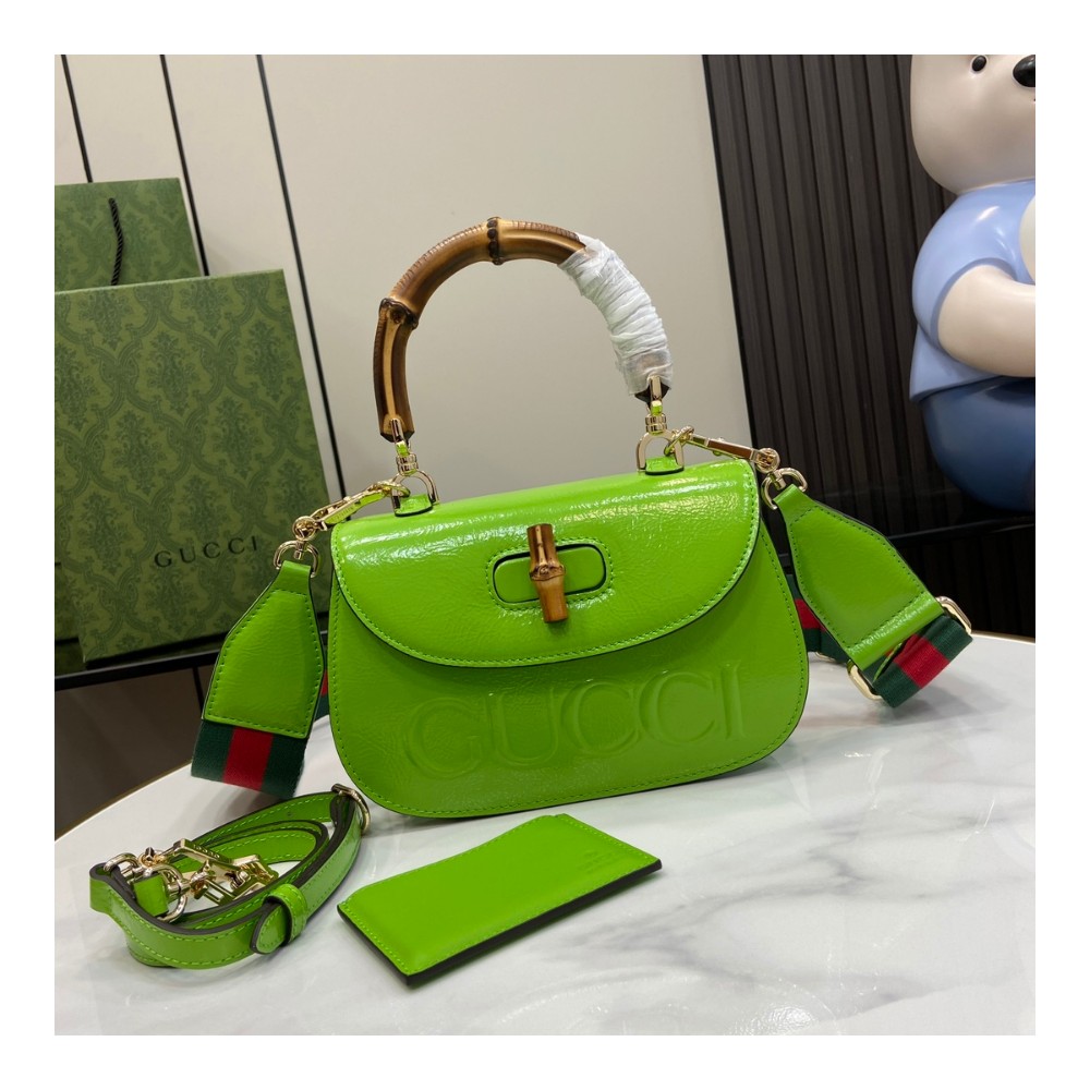 구찌 Gucci Bamboo 1947 스몰 여성용 크로스백 토트백 675797