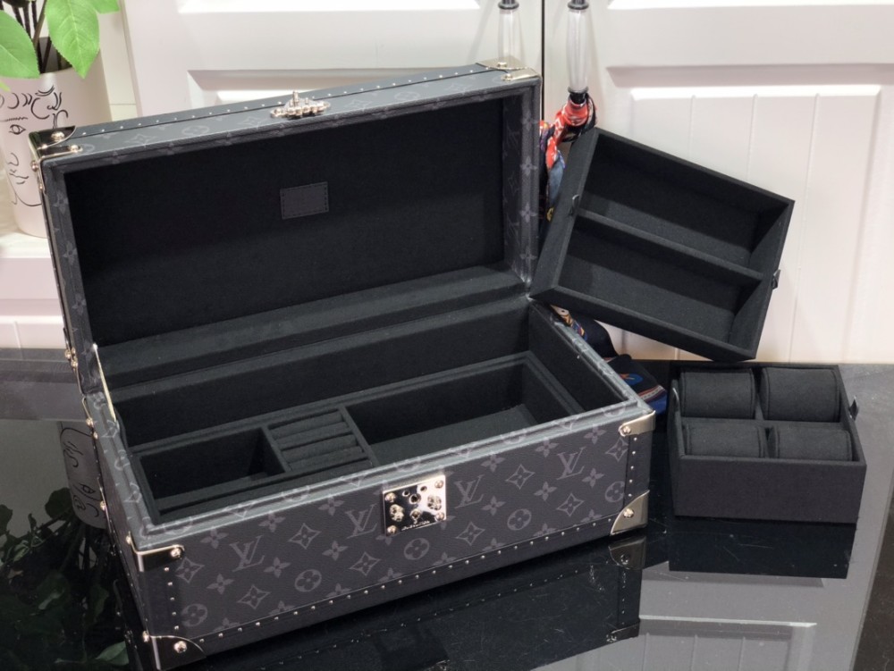 루이비통 코프레 악세수아 모노그램 시계 보관함 블랙 M20209